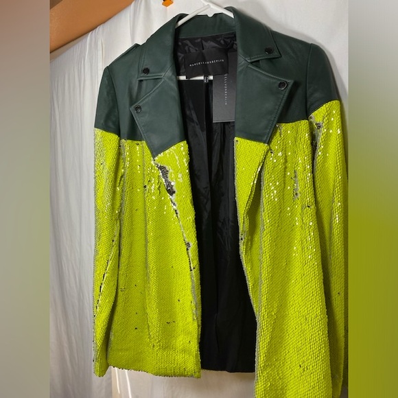 Marcell Von Berlin - Leather and Sequin Jacket - Picture 1 of 6